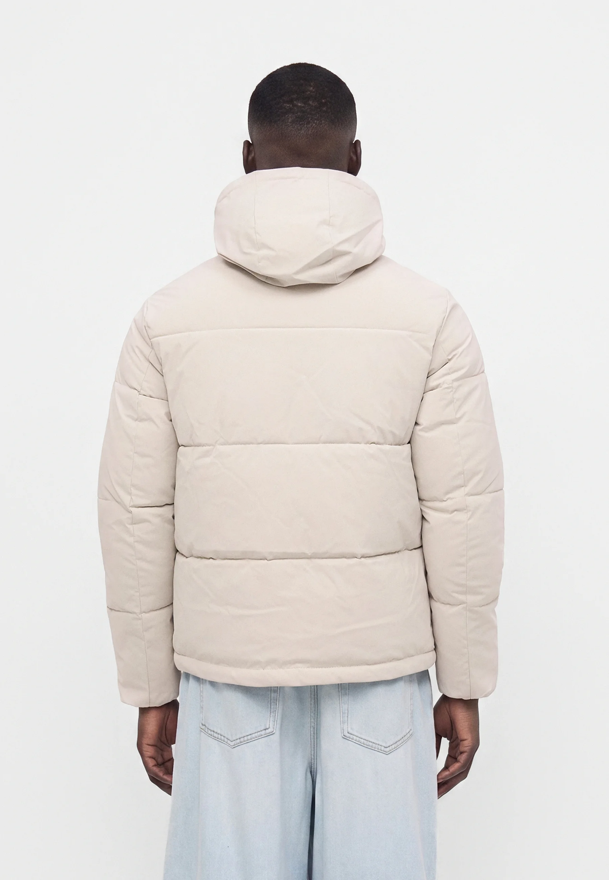 Jack & Jones JJGALAXY Puffer Jacket Java/Beige - Back view