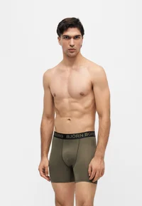 Björn Borg olive sports boxer briefs, front view