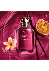 Power of You perfume bottle with passion fruit, vanilla and frangipani