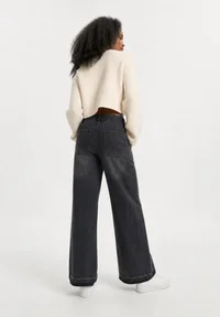 Rear view of Even&Odd Black Denim jeans