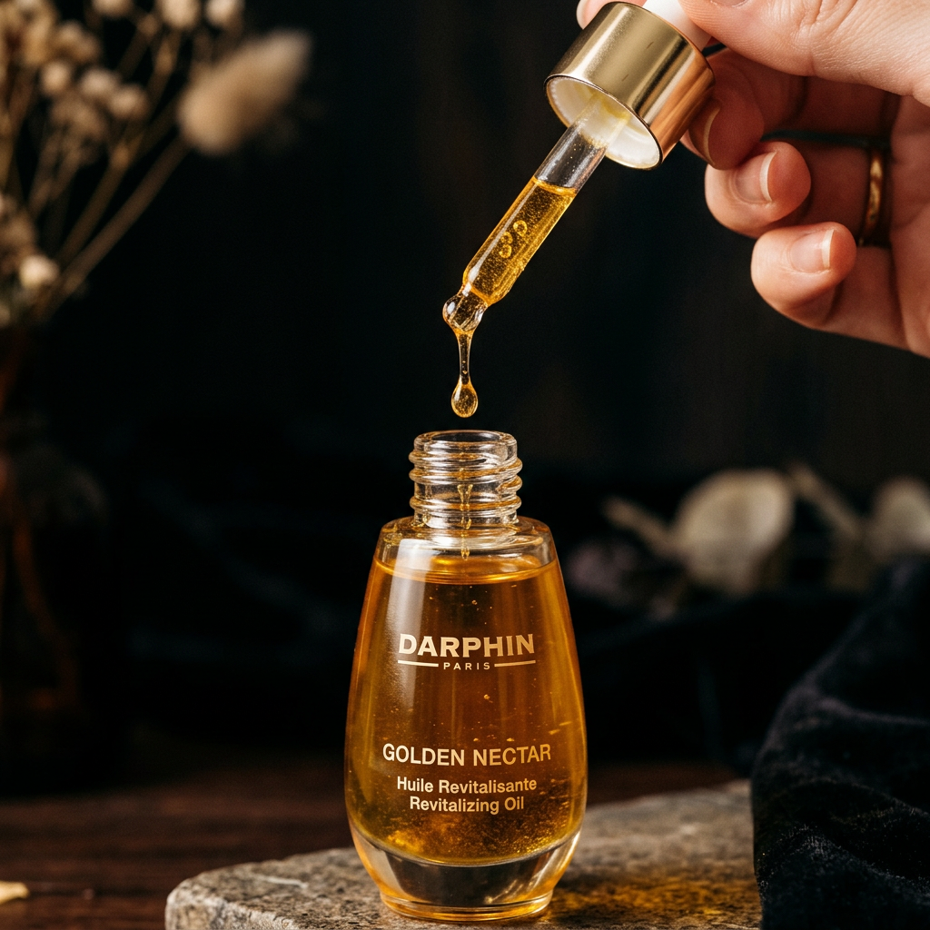 Darphin golden dropper bottle close-up