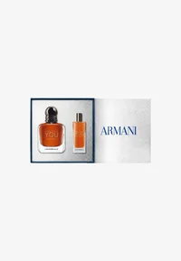 Armani Stronger With You Intensely gift set with 50 ml bottle and 15 ml travel spray in presentation box