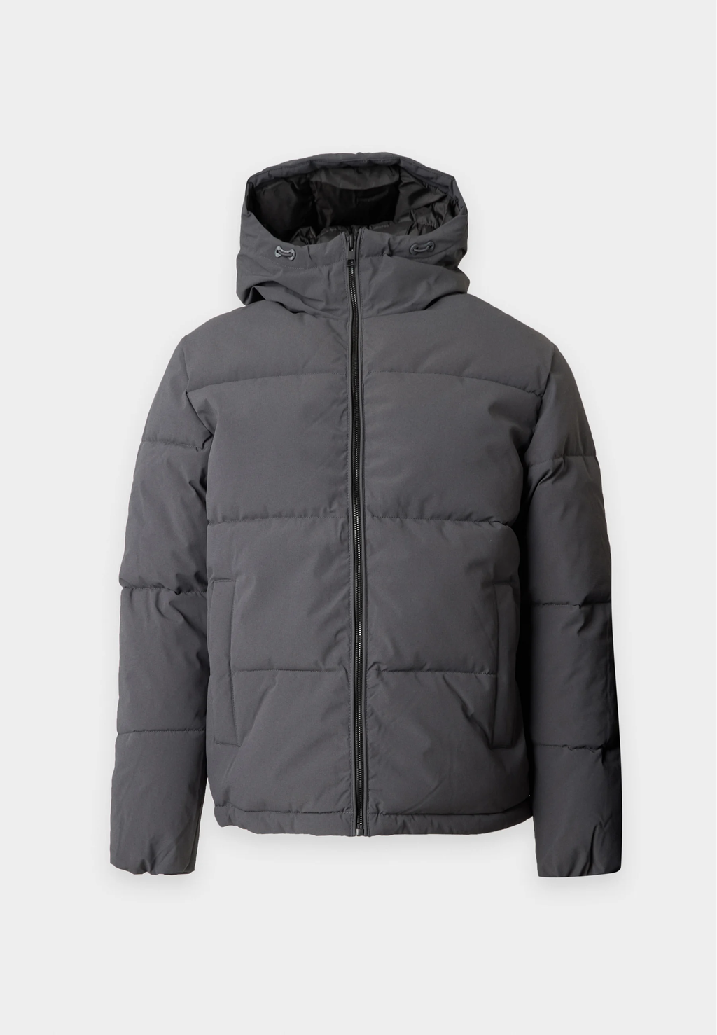 Jack & Jones JJGALAXY Puffer Jacket Asphalt - Front view
