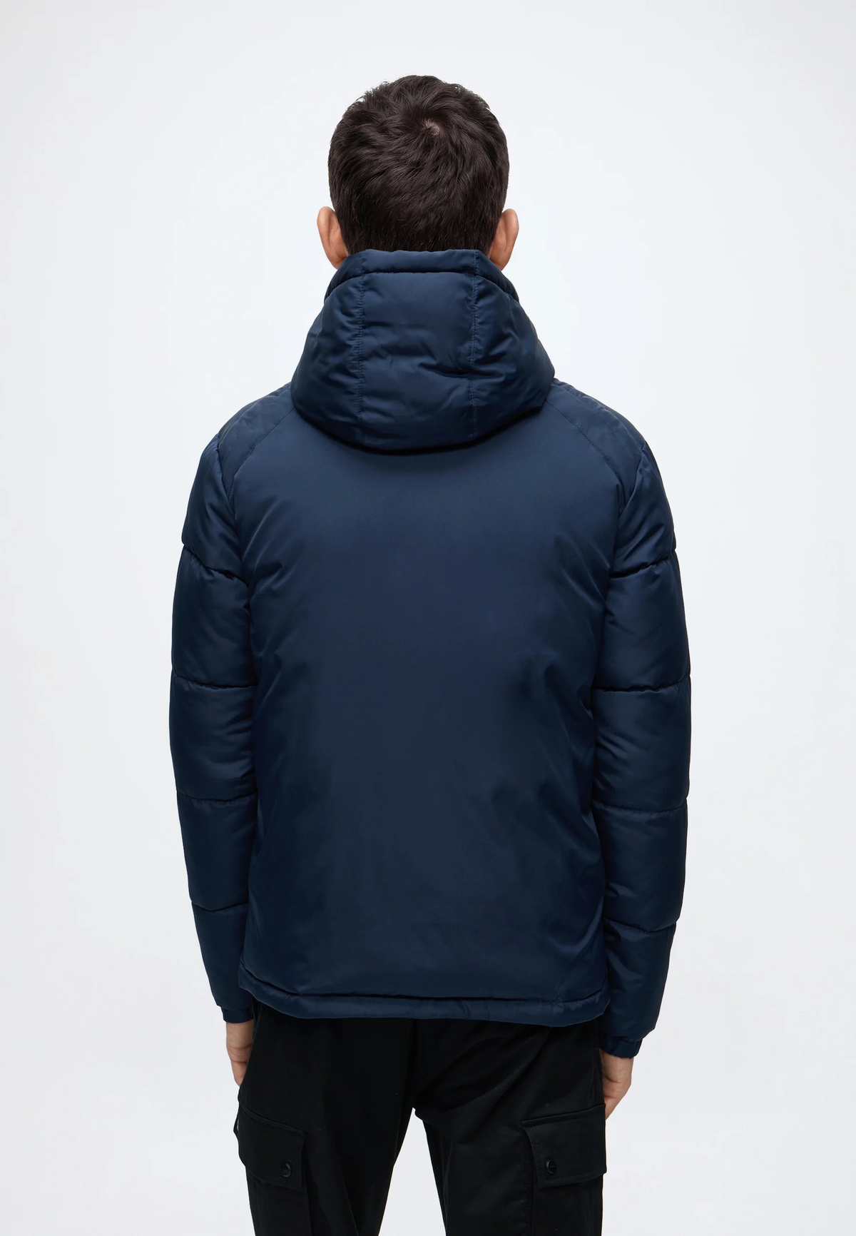 Jack & Jones JCOBLOCK Winter Jacket Navy - Back view