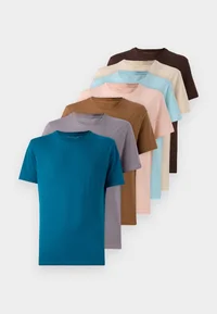 Pier One 7-Pack T-Shirt – White/Black/Grey/Navy/Olive