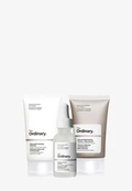 The Ordinary The Clear Set cleanser, serum and moisturiser