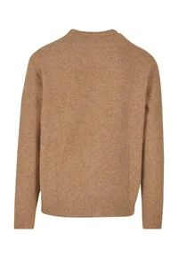 INDICODE JEANS beige knit sweater, back product view