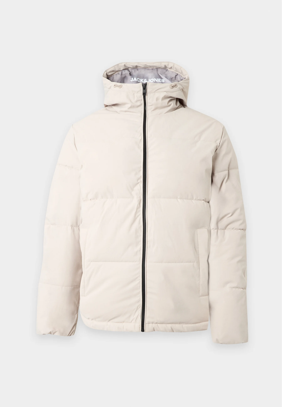 Jack & Jones JJGALAXY Puffer Jacket Java/Beige - Front view
